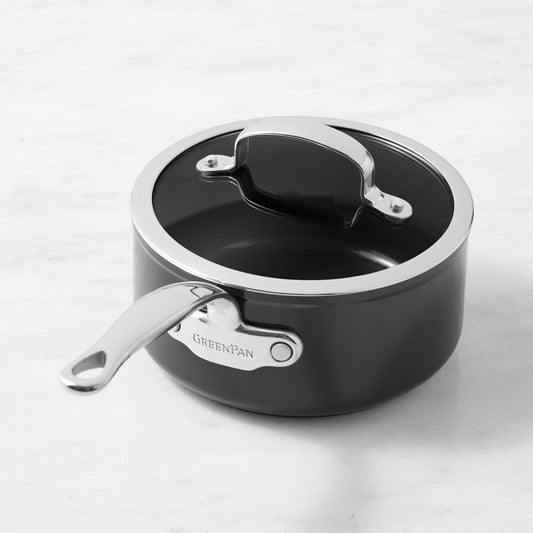GreenPan Premiere Max Ceramic Nonstick Saucepan, 2-Qt.,,