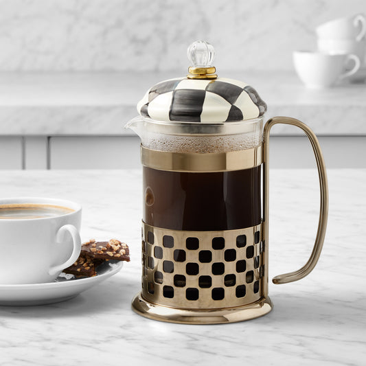MacKenzie-Childs Courtly Check French Press,,WSNOADS