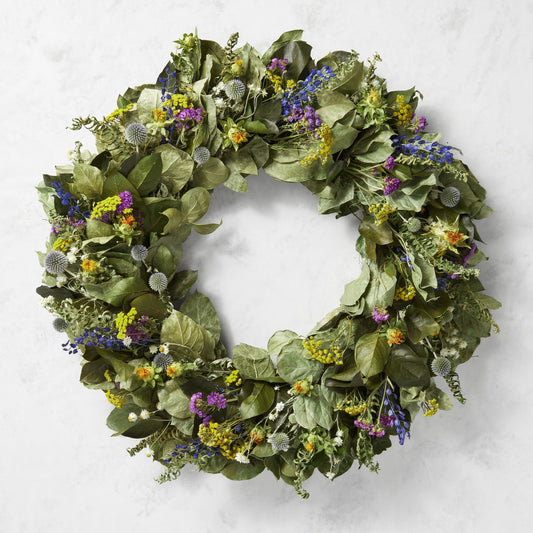 Painters Palette Live Wreath,30",