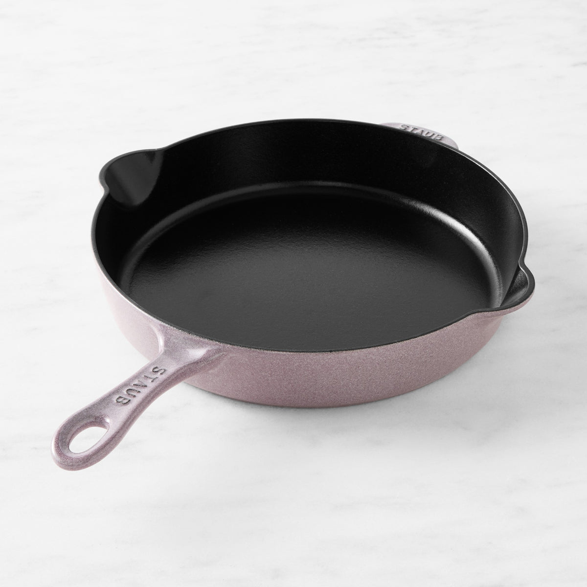 Staub Enameled Cast Iron Traditional Deep Skillet,Lilac,11"