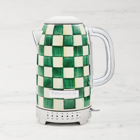 MacKenzie-Childs Emerald Check Electric Kettle,,WSNOADS