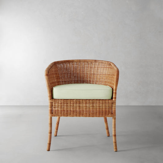 Topanga Armchair Cushion,Sunbrella Performance Canvas\, Sage,
