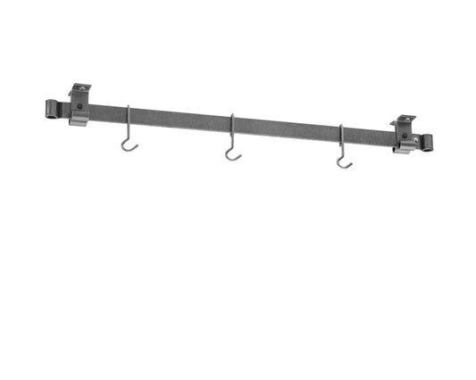 Enclume Low-Ceiling Bar Pot Racks,Hammered Steel,Low Ceiling Bar Pot Rack\, 36"