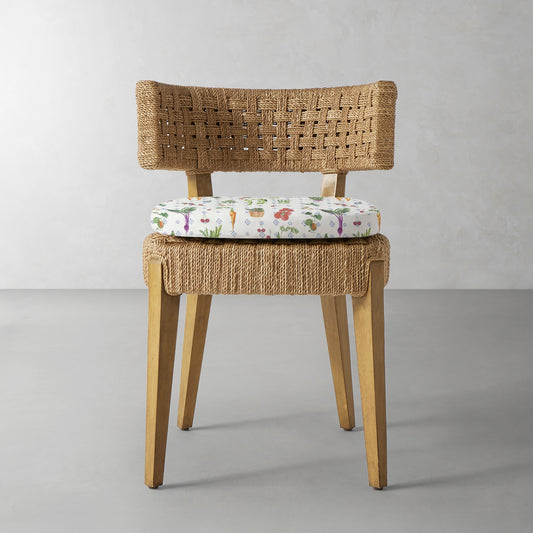 Santorini Side Chair Cushion,Farmer's Market\, Multi,