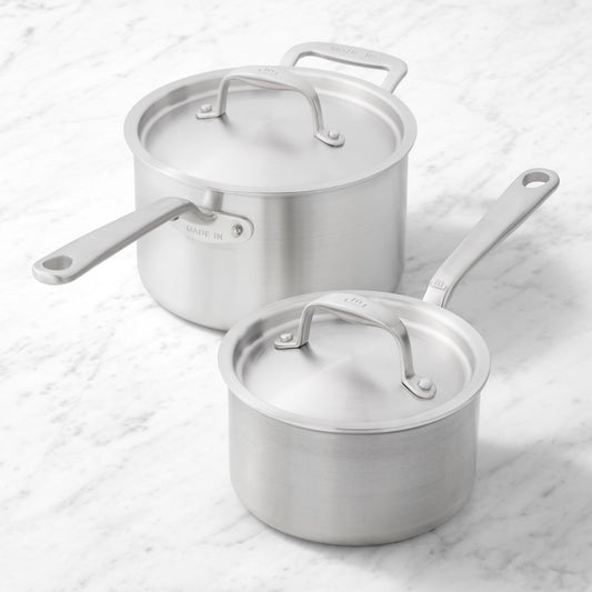 Made In Stainless-Steel Saucepan, Set of 2,,WSNOADS