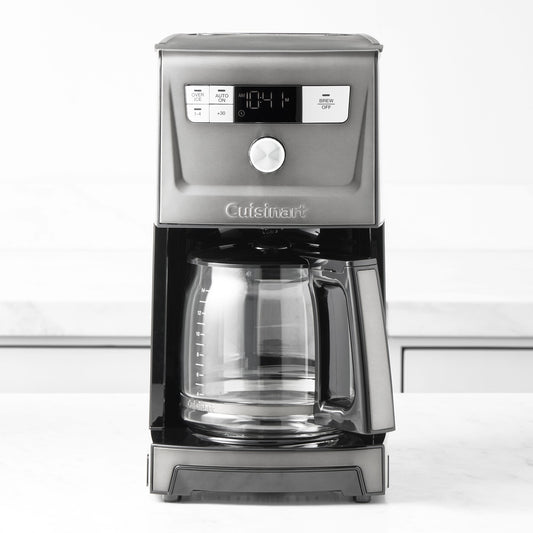 Cuisinart PerfecTemp Programmable Coffee Maker with Glass Carafe & Over Ice, 14-cup,Stainless Black,