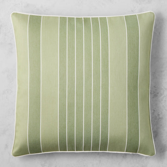 AERIN x Williams Sonoma Home Gatlin Stripe Outdoor Pillow Cover,Green,
