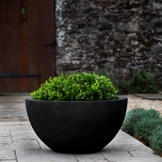Bradford Planter,Onyx Black,Wide\, Small