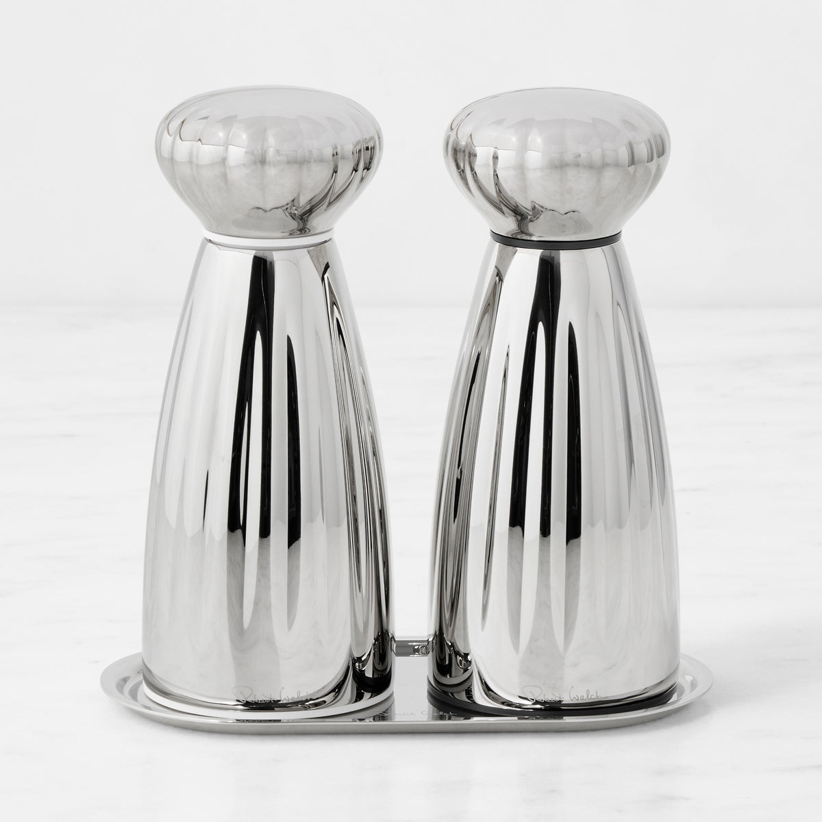 Robert Welch Palm Medium Salt & Pepper Mill Set with Tray, 6",,WSNOADS