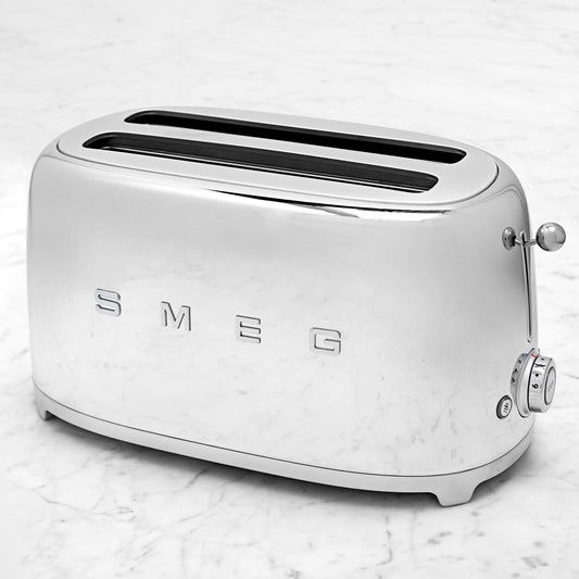 SMEG 4-Slice Toaster,Chrome,