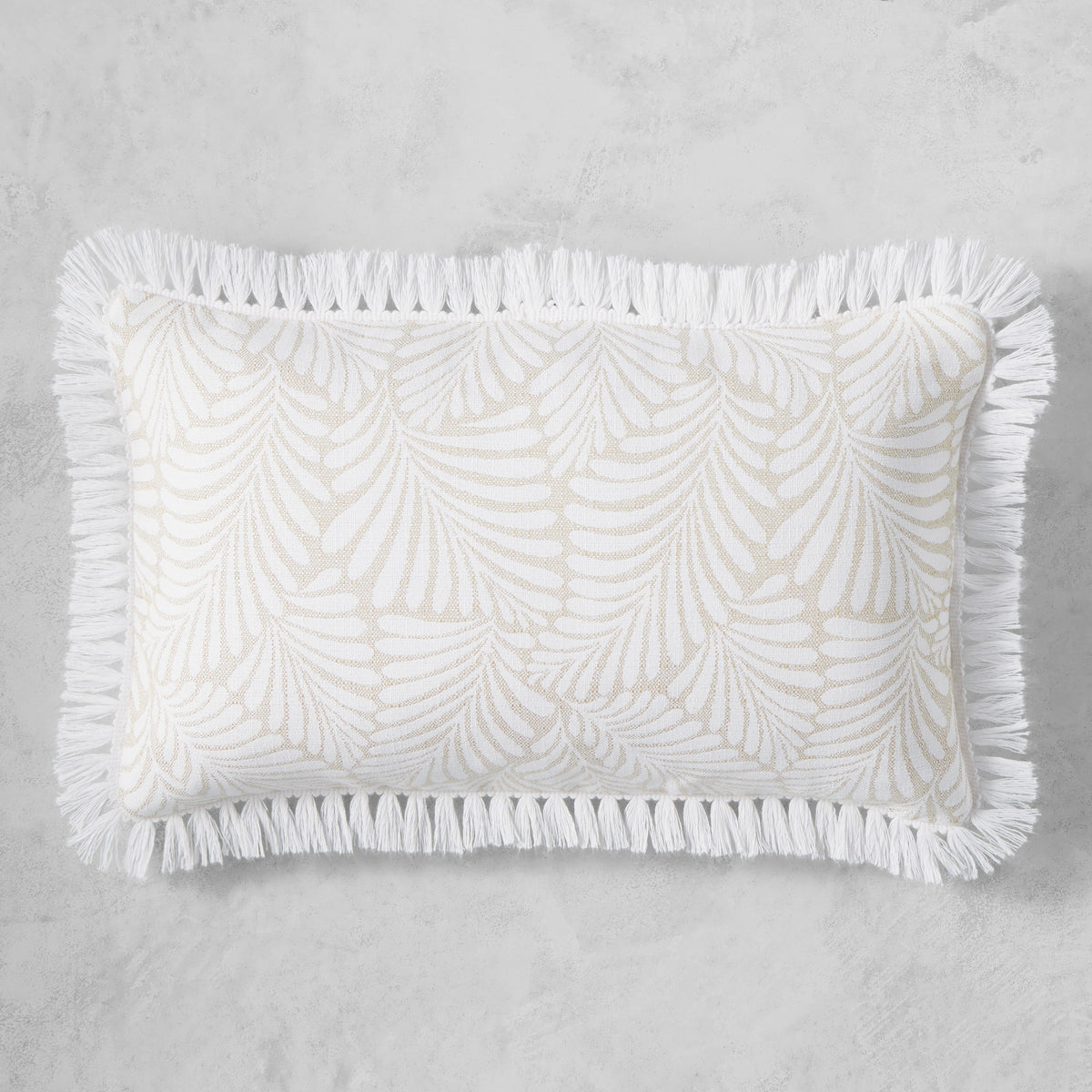 Frond Outdoor Pillow Cover, Sand,WSNOADS,Outdoor Pillows
