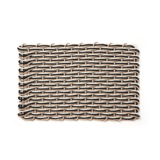 The Rope Co. Doormat,Sand & Charcoal & Oyster,Sand & Charcoal & Oyster Doormat\, Grand\, 26" X 50"