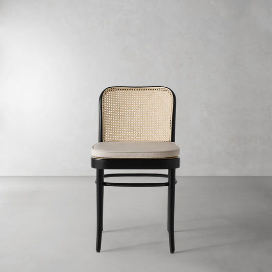 Ton 811 Side Chair Cushion,Sunbrella Performance Canvas\, Flint,