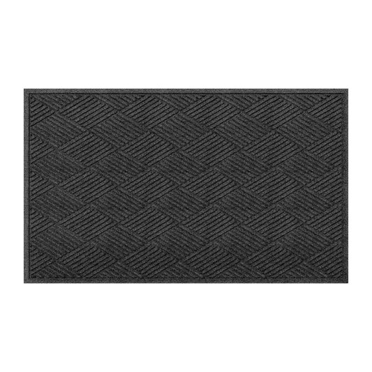 WaterHog Diamond Commercial Grade Indoor/Outdoor Mat, 3' X 5',Charcoal,
