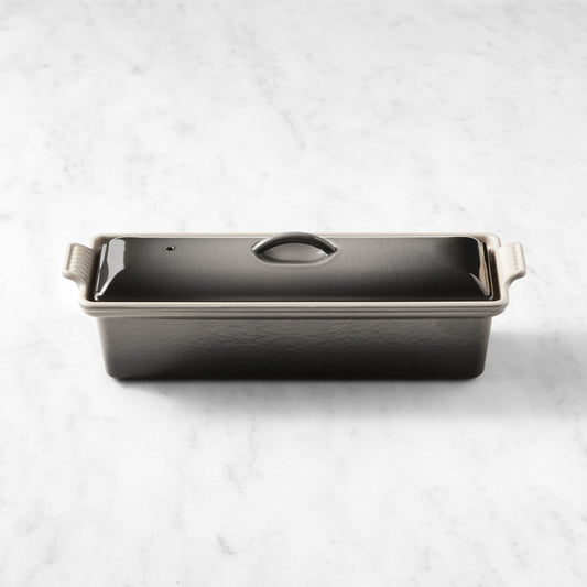 Le Creuset Enameled Cast Iron Pâté Terrine, 2-Qt.,Oyster,