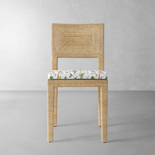 Point Reyes Side Chair Cushion,Farmer's Market\, Multi,