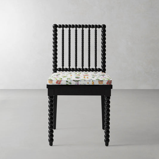 Spindle Dining Side Chair Cushion,Farmer's Market\, Multi,