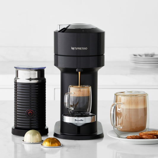 Nespresso Vertuo Next Premium Espresso Machine with Aeroccino Milk Frother by Breville,,