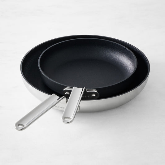 SCANPAN TSS+ Stainless-Steel Nonstick Fry Pan, Set of 2,,