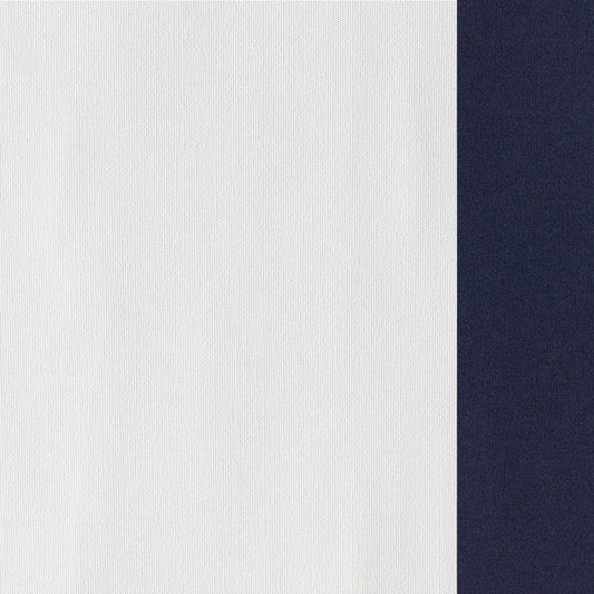 Farallon Armchair Cushion,Sunbrella Performance Canvas\, White with Navy Piping,