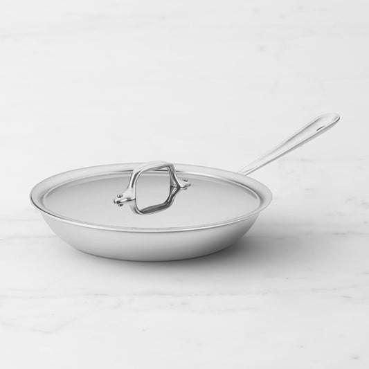 All-Clad D3 Tri-Ply Stainless-Steel Fry Pan with Lid,D3 Tri-Ply Stainless-Steel Traditional Covered Fry Pan\, 10",