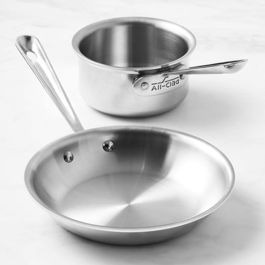 All-Clad D3 Tri-Ply Stainless-Steel Kitchen 2-Piece Helper Set,,