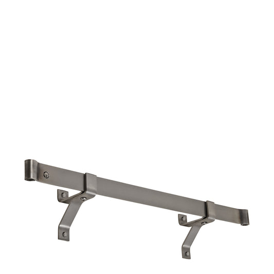 Enclume  Rolled-End Bar Wall-Mounted Pot Rack,Stainless Steel,Rolled End Bar\, 36"\, Stainless-Steel
