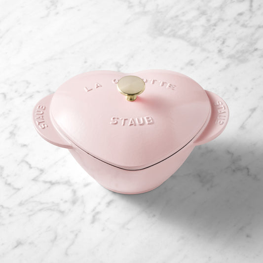 Staub Enameled Cast Iron Heart Dutch Oven, 1.75-Qt,,WSNOADS