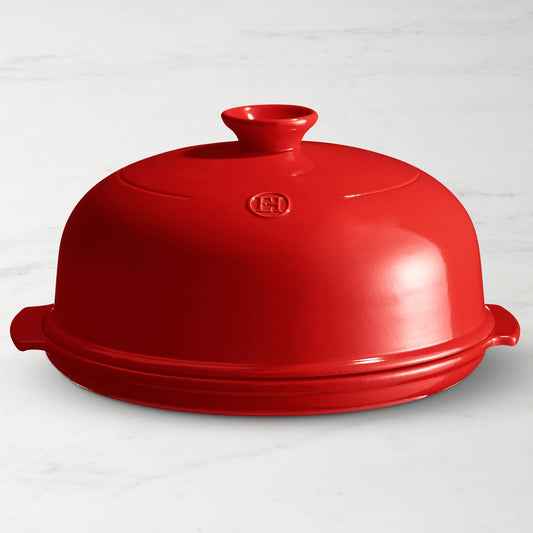 Emile Henry French Ceramic Bread Cloche,Burgundy,