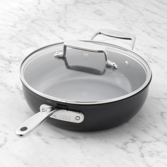 All-Clad NS Pro Ceramic Nonstick Essential Pan, 4-Qt,,