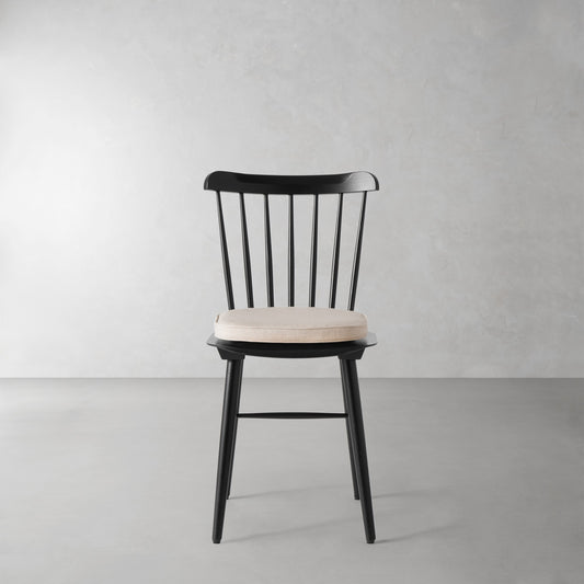 Ton Ironica Side Chair Cushion,Sunbrella Performance Canvas\, Flax,