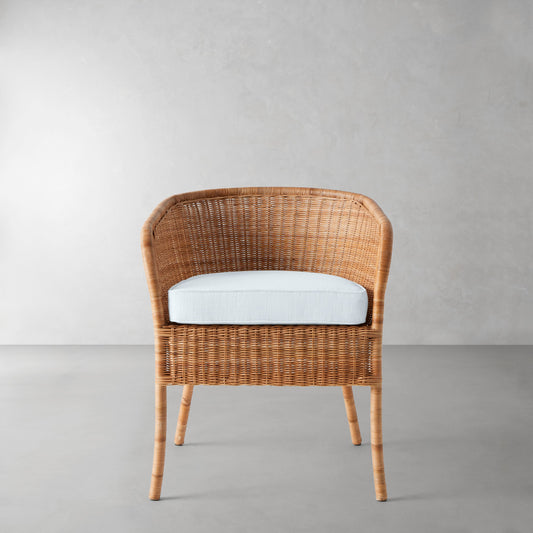 Topanga Armchair Cushion,Sunbrella Performance Canvas\, Light Blue,