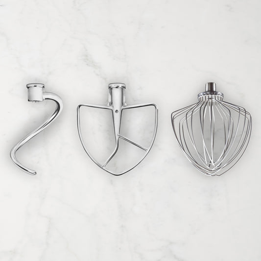 KitchenAid Stainless-Steel 3 Piece Accessory Set for Select Bowl-Lift Stand Mixers,,