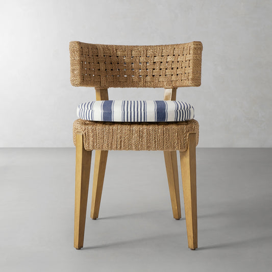 Santorini Side Chair Cushion,Georgia Stripe\, Navy,