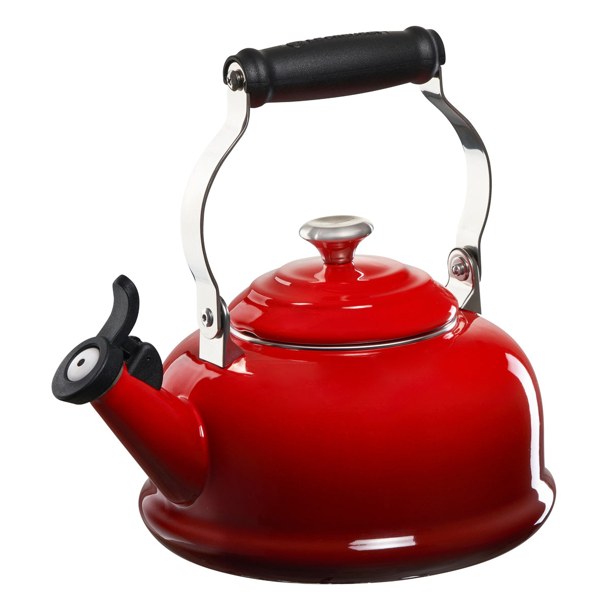 Le Creuset Classic Whistling Tea Kettle,Red,