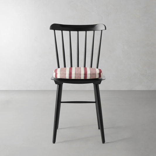 Ton Ironica Side Chair Cushion,Georgia Stripe\, Red,