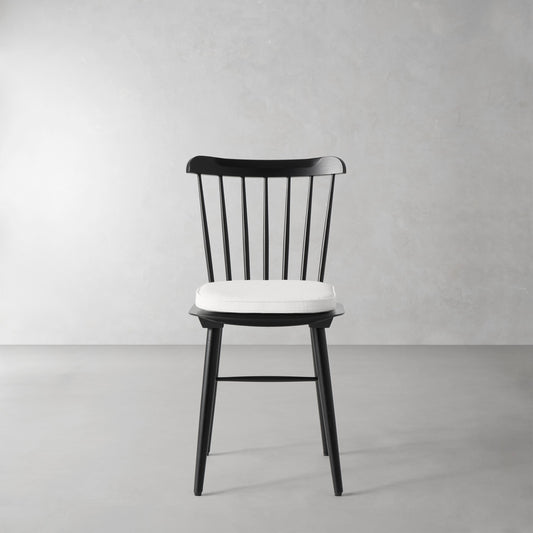 Ton Ironica Side Chair Cushion,Perennials Performance Basketweave\, White,