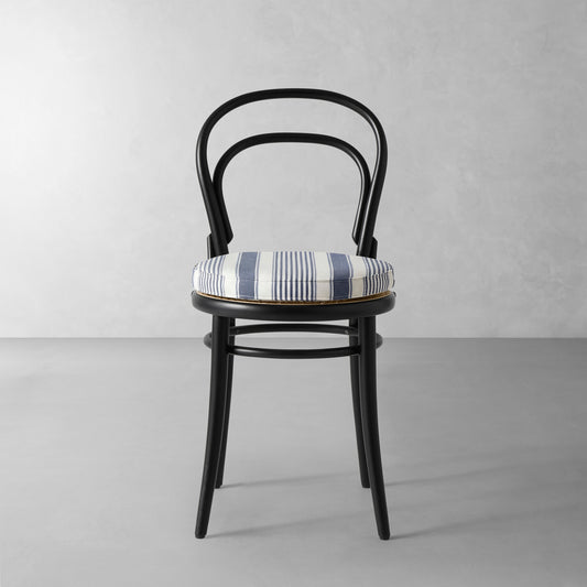 Ton 14 Side Chair Cushion,Georgia Stripe\, Navy,