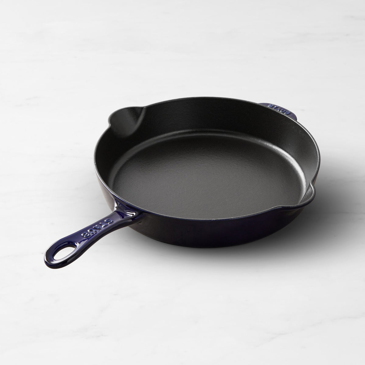 Staub Enameled Cast Iron Traditional Deep Skillet,Sapphire,11"