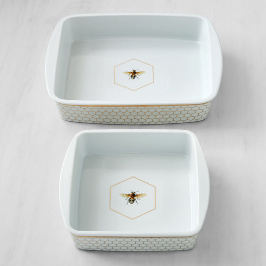 Honeycomb Bee Bakers, Set of 2,WSNOADS,Casseroles & Baking Dishes