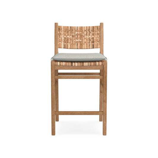 Sullivan Counter Stool Cushion,Sunbrella Performance Canvas\, Granite,