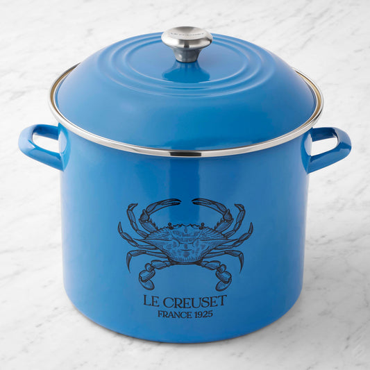 Le Creuset Enameled-Steel Seafood Stockpot, 16-Qt.,,WSNOADS