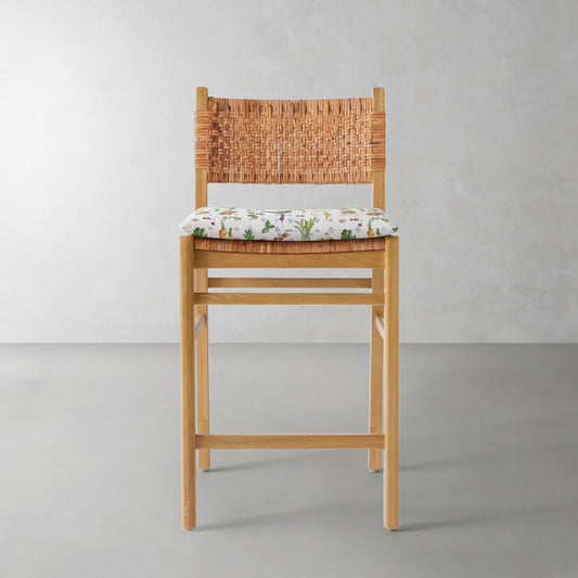 Sullivan Counter Stool Cushion,Farmer's Market\, Multi,
