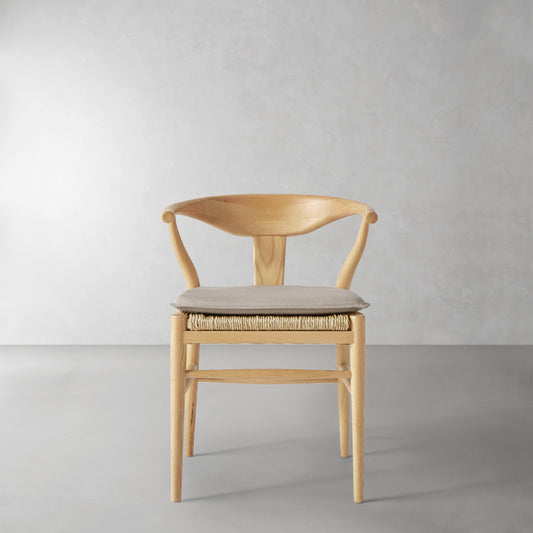 Baldwin Armchair Cushion,Sunbrella Performance Canvas\, Flint,