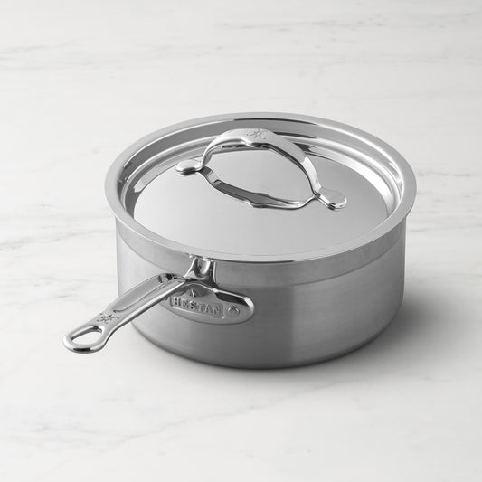 Hestan ProBond Forged Professional Clad Stainless-Steel Covered Saucepan,3-Qt.,