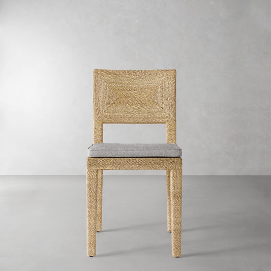 Point Reyes Side Chair Cushion,Sunbrella Performance Canvas\, Granite,