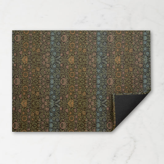 Chilewich x William Morris Woven Rug,23x36 Dark Multi,