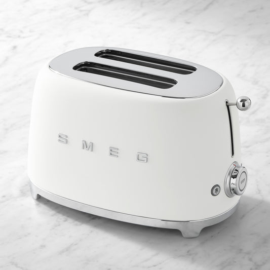 SMEG 2-Slice Toaster,Matte White,