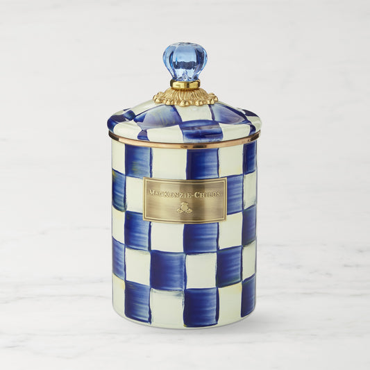 MacKenzie-Childs Royal Check Canister,,WSNOADS
