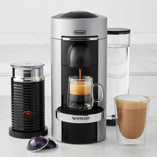 Nespresso VertuoPlus Deluxe Coffee Maker & Espresso Machine with Aeroccino Milk Frother,,
